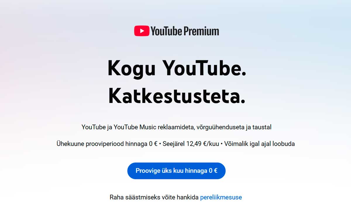 youtube premium